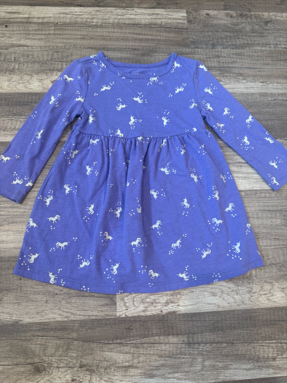 Old Navy Lavender Purple Long-Sleeve Unicorn Dress